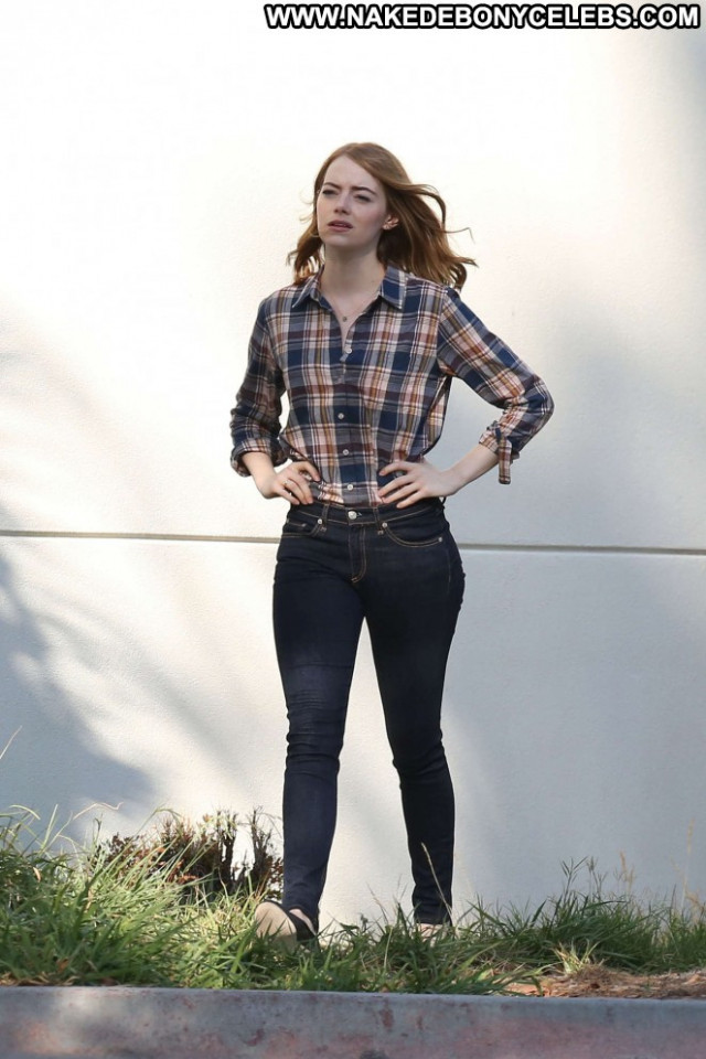 Emma Stone No Source Paparazzi Beautiful Posing Hot Babe