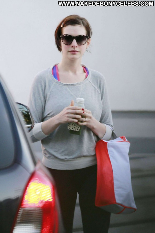Anne Hathaway West Hollywood Posing Hot Paparazzi Beautiful Babe