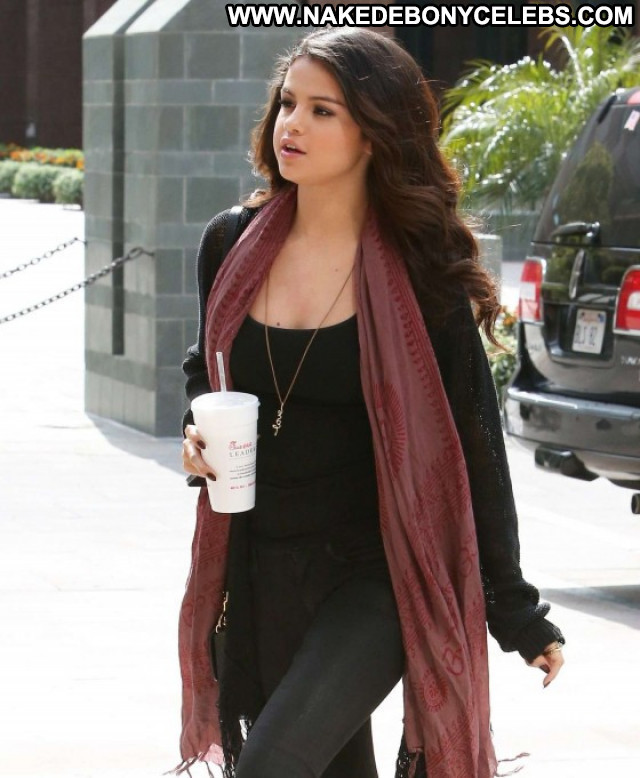 Selena Gomez Paparazzi Celebrity Babe Pants Posing Hot Beautiful