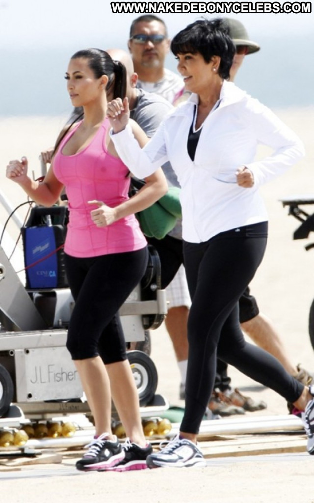 Kim Kardashian The Beach Babe Beautiful Celebrity Beach Posing Hot