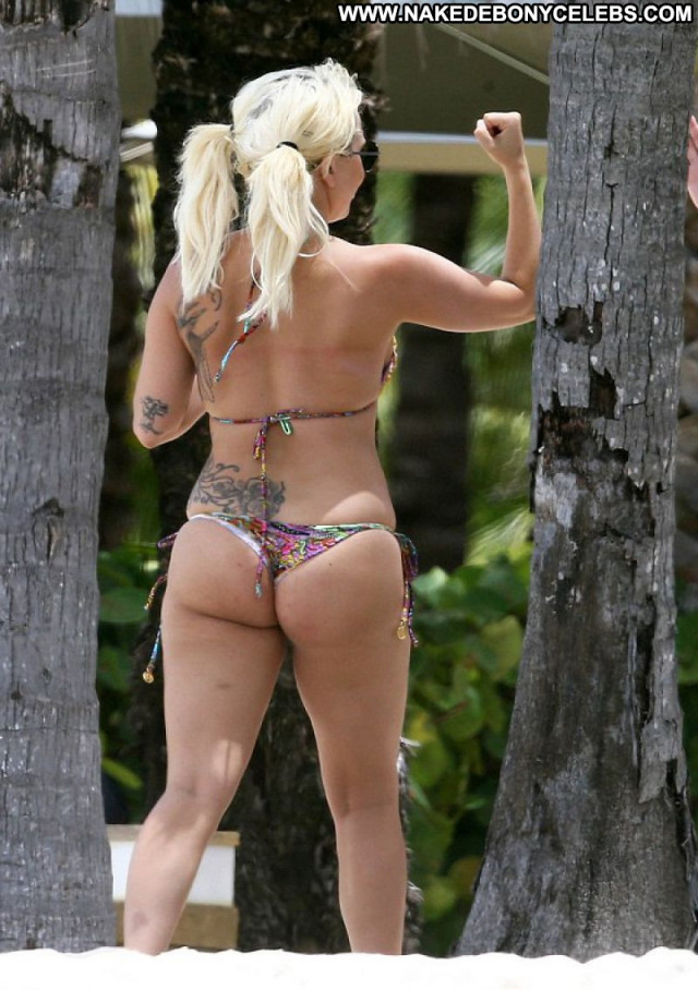 Lady Gaga No Source Babe Posing Hot Bahamas Beach Beautiful Sexy