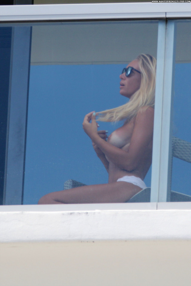 Laura Cremaschi Miami Beach Balcony Paparazzi Beach Beautiful Babe