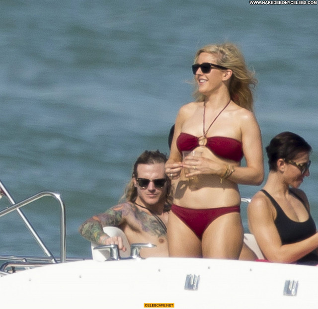 Ellie Goulding No Source Bikini Posing Hot Celebrity Yacht Babe