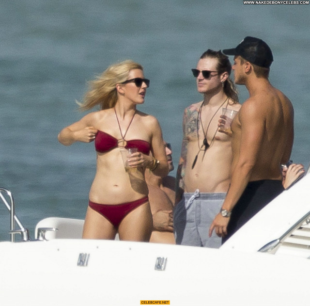 Ellie Goulding No Source Celebrity Bikini Yacht Babe Posing Hot