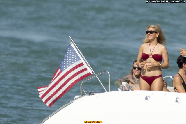 Ellie Goulding No Source Beautiful Posing Hot Bikini Celebrity Yacht