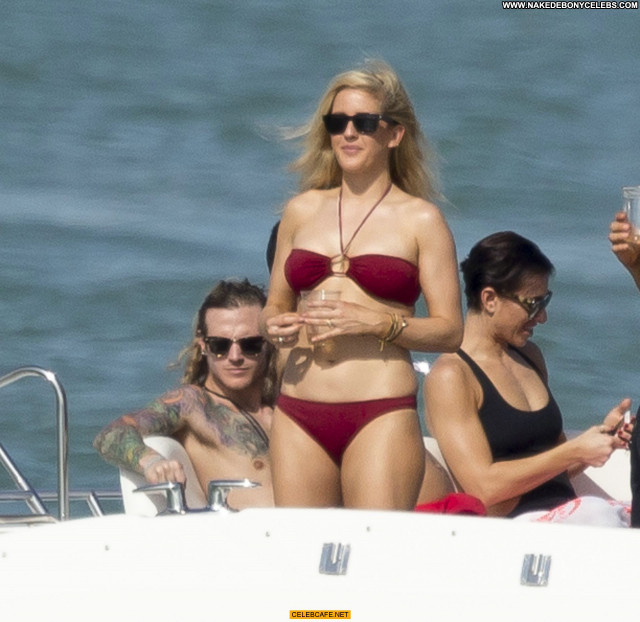 Ellie Goulding No Source Yacht Celebrity Posing Hot Bikini Babe