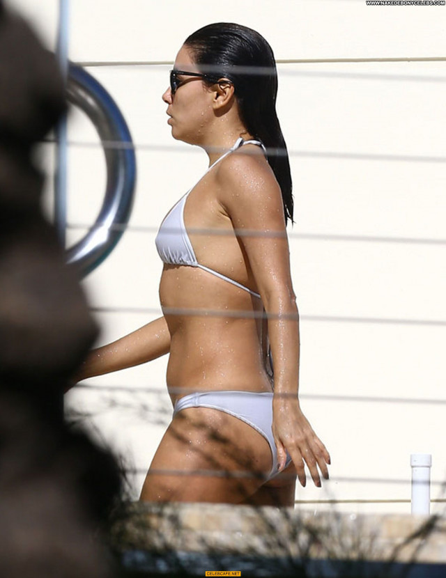 Eva Longoria No Source Celebrity Beautiful Hard Nipples Babe Bikini