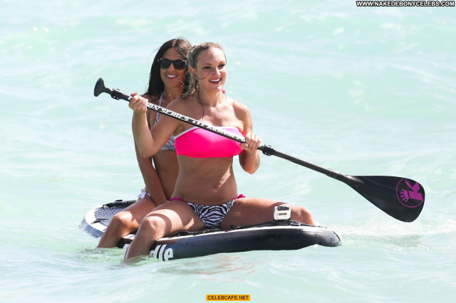 Claudia Romani The Beach Beautiful Bikini Beach Celebrity Cleavage