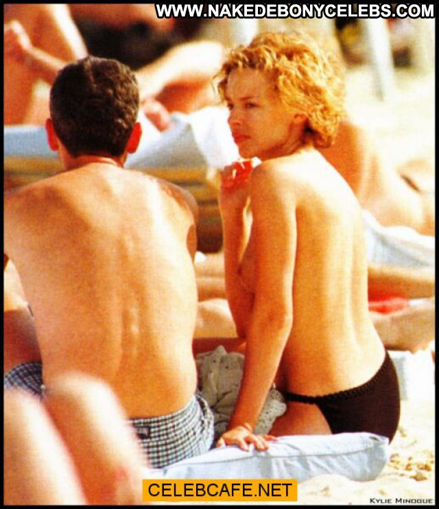 Kylie Minogue No Source Beautiful Toples Topless Posing Hot Beach