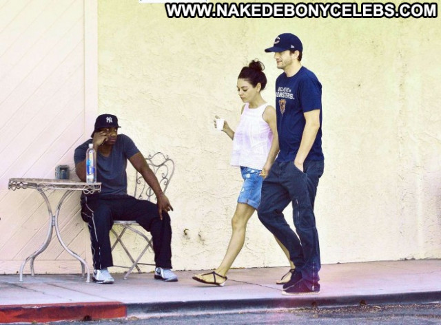 Mila Kunis Studio City  Beautiful Spa Paparazzi Posing Hot Celebrity
