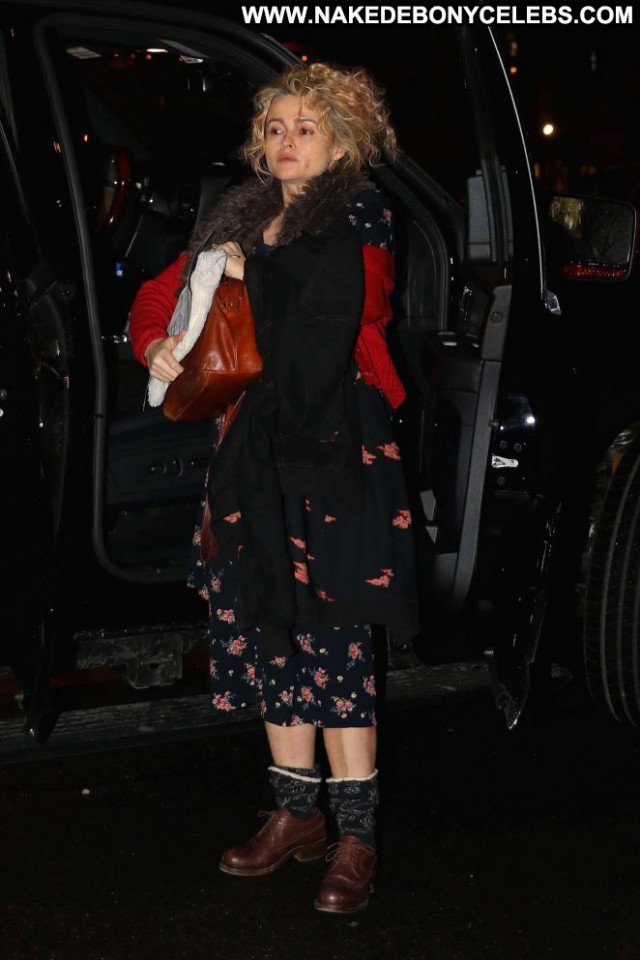 Helena Bonham Carter New York New York Car Paparazzi Celebrity Babe