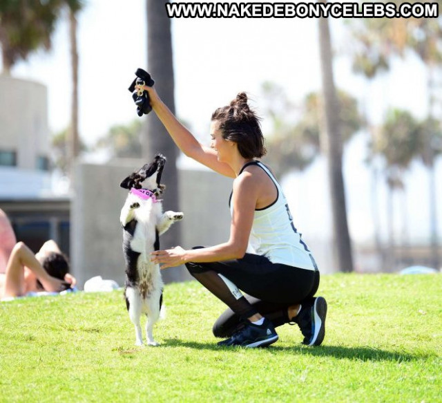 Nina Dobrev Los Angeles Posing Hot Park Beautiful Celebrity Paparazzi