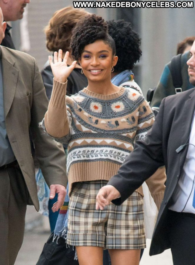 Yara Shahidi Jimmy Kimmel Live Paparazzi Celebrity Babe Live Posing