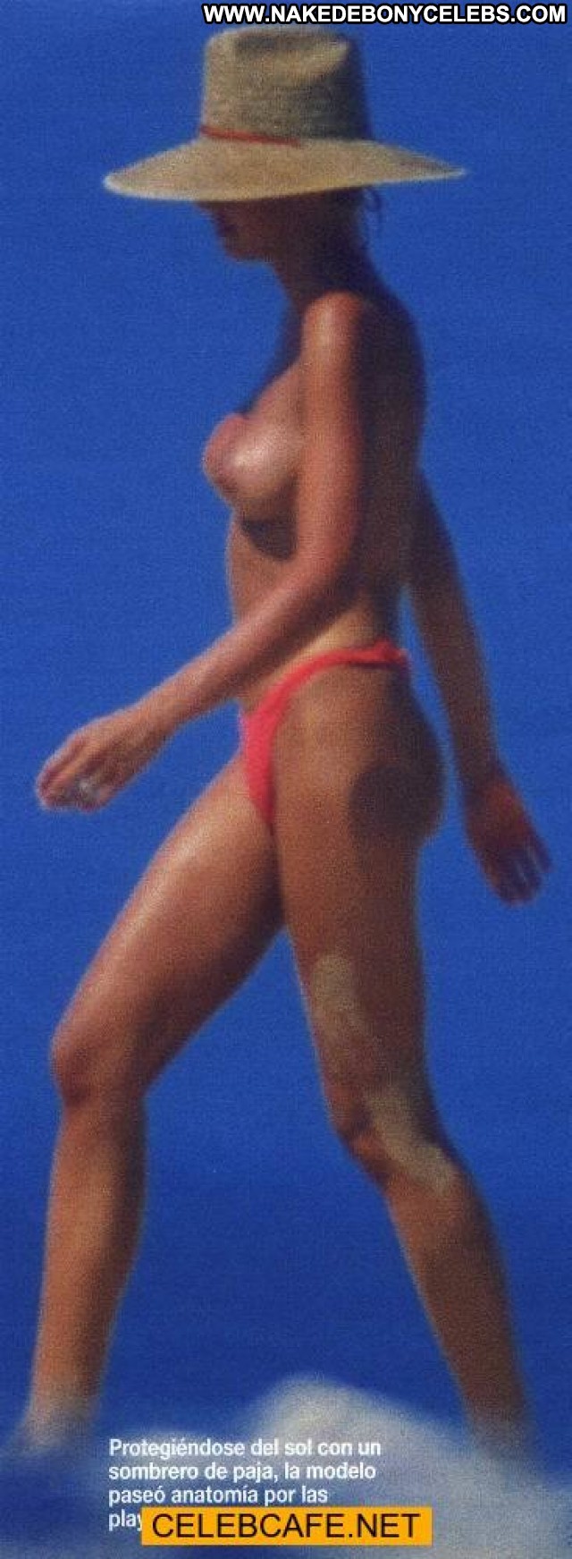 Esther Arroyo No Source Topless Posing Hot Beach Bikini Babe
