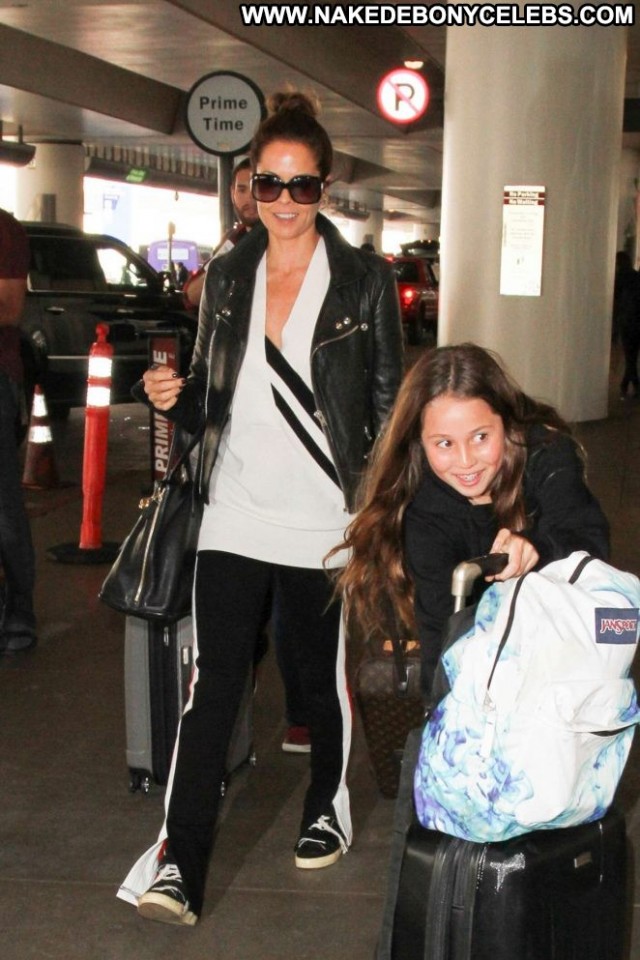 Brooke Burke Lax Airport Paparazzi Angel Los Angeles Posing Hot Babe