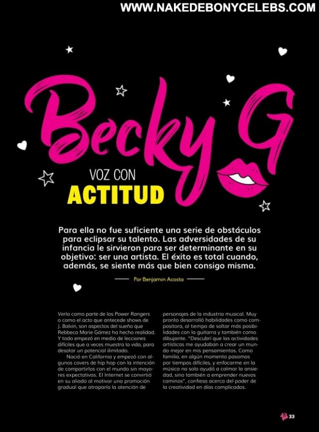 Becky G No Source Beautiful Magazine Paparazzi Chile Celebrity Babe
