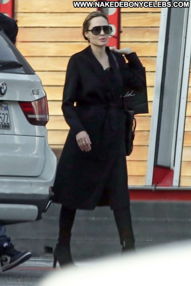 Angelina Jolie West Hollywood Paparazzi Posing Hot Babe Beautiful