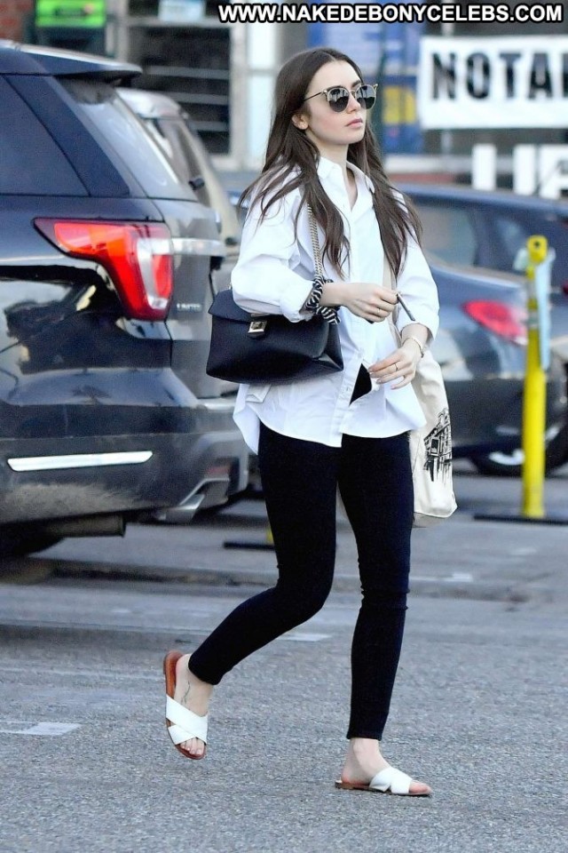Lily Collins West Hollywood Beautiful Paparazzi West Hollywood