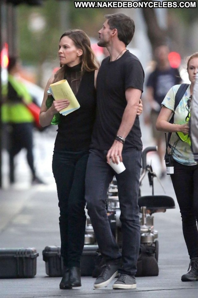 Hilary Swank Los Angeles Posing Hot Angel Paparazzi Celebrity Babe