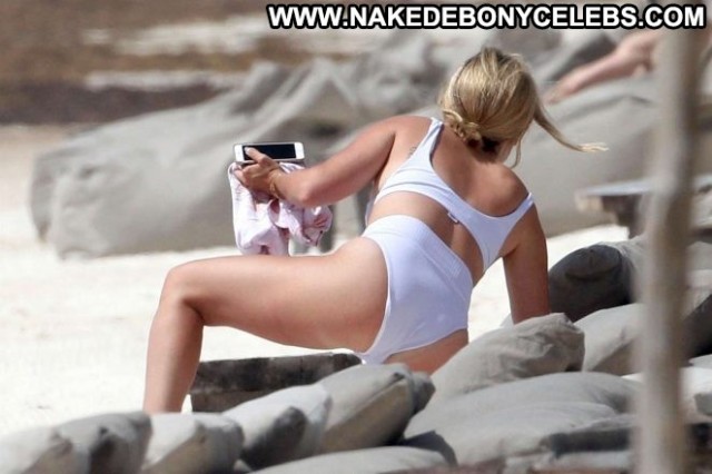 Bikini The Beach Beautiful Posing Hot Celebrity Paparazzi Bikini Babe