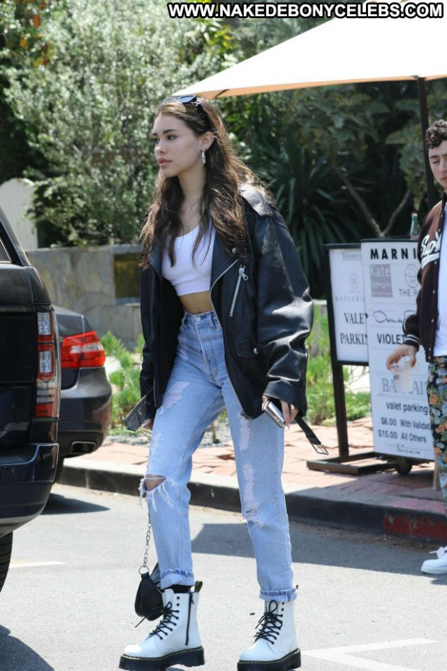 Madison Beer West Hollywood Posing Hot Jeans Paparazzi Beautiful West